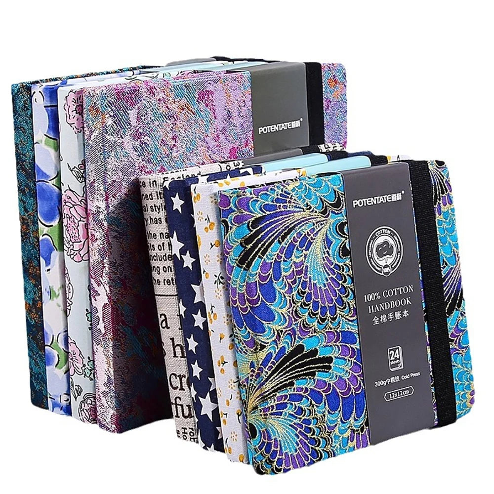 100% Cotton Square or rectangle Watercolor Sketchbook – 300gsm Cold Press Paper 100% Cotton Square or rectangle Watercolor Sketchbook – 300gsm Cold Press Paper