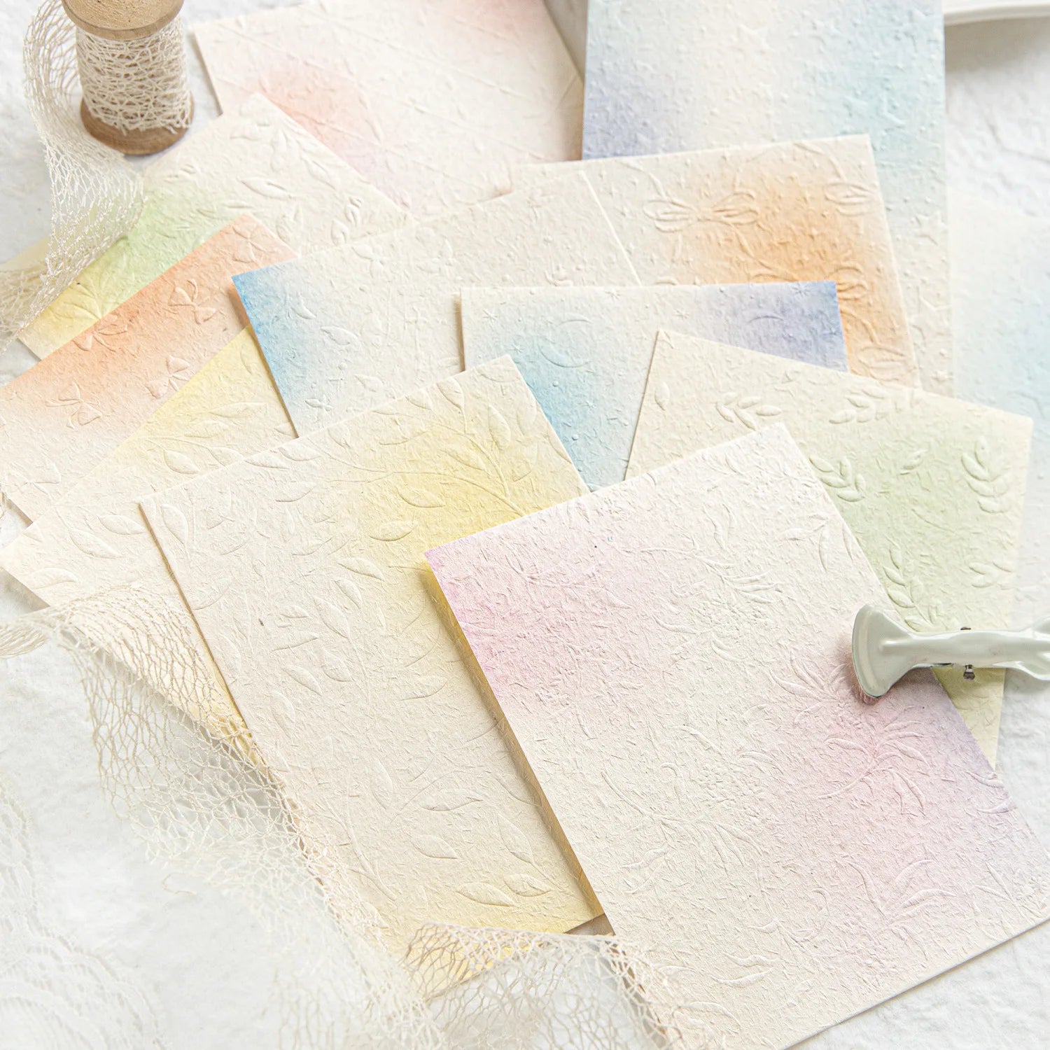 23 Sheets Color Gradation Blush Paper for Scrapbooking 23 Sheets Color Gradation Blush Paper for Scrapbooking