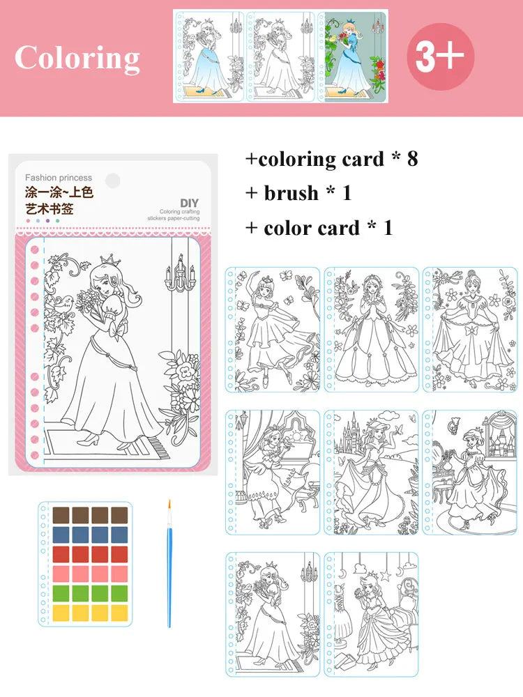 DIY Princess Poking Painting Craft Kit DIY Princess Poking Painting Craft Kit