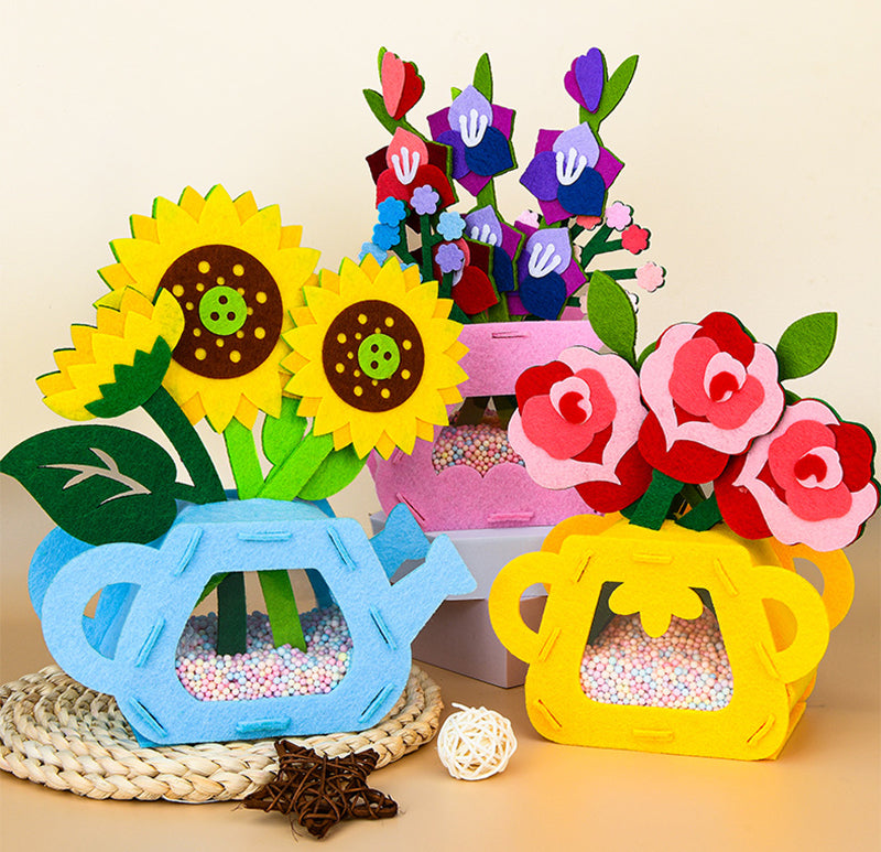 Montessori DIY Felt Flower Craft Kit Montessori DIY Felt Flower Craft Kit