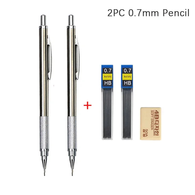 Full Metal Mechanical Pencil Set – 0.3 to 2.0mm Full Metal Mechanical Pencil Set – 0.3 to 2.0mm