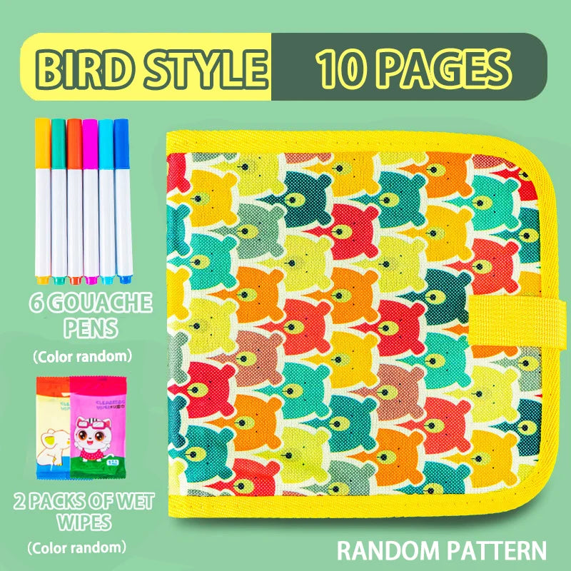 Reusable Doodle Book – 12 Pen Drawing Pad for Kids Reusable Doodle Book – 12 Pen Drawing Pad for Kids