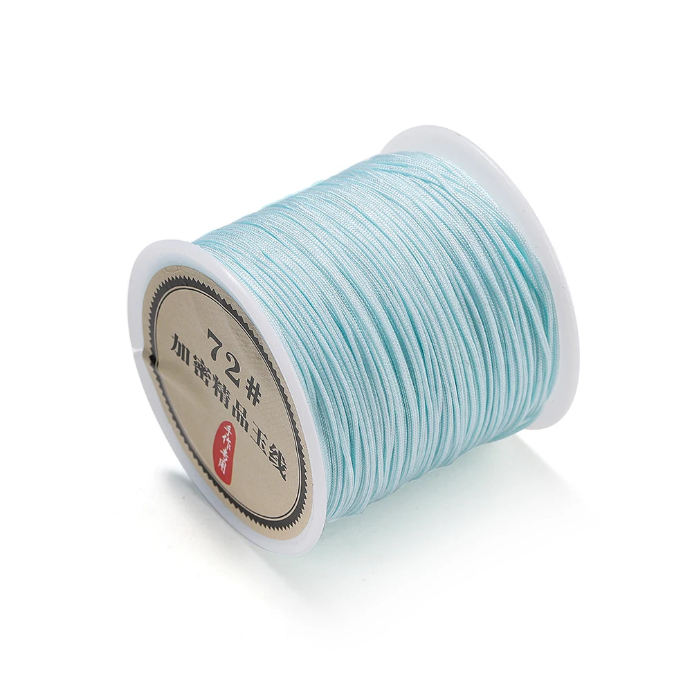 50M Nylon Chinese Knot Cord – 0.8mm Braided String for DIY Jewelry & Tassels 50M Nylon Chinese Knot Cord – 0.8mm Braided String for DIY Jewelry & Tassels