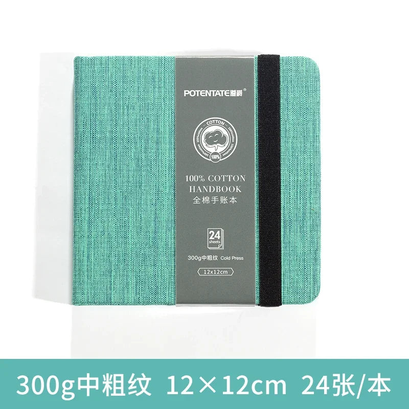 POTENTATE 100% Cotton Watercolor Paper Book – 12cm x 12cm POTENTATE 100% Cotton Watercolor Paper Book – 12cm x 12cm