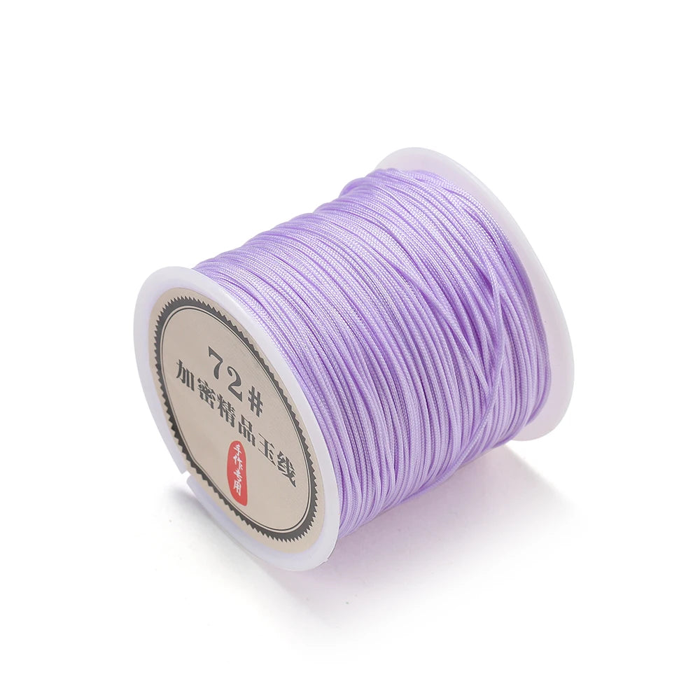 50M Nylon Chinese Knot Cord – 0.8mm Braided String for DIY Jewelry & Tassels 50M Nylon Chinese Knot Cord – 0.8mm Braided String for DIY Jewelry & Tassels