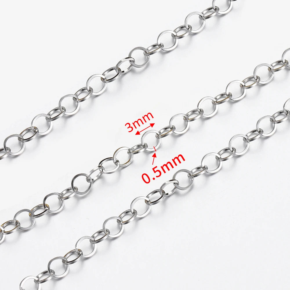 2m No-Fade Stainless Steel Chain – Gold Beaded Chain for DIY Jewelry 2m No-Fade Stainless Steel Chain – Gold Beaded Chain for DIY Jewelry