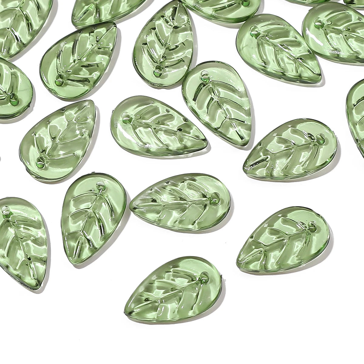 10/50pcs Acrylic Mini Leaf Beads 10/50pcs Acrylic Mini Leaf Beads