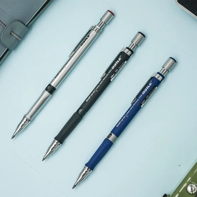 2.0mm Mechanical Pencil Set with 2B Black & Color Lead Refills 2.0mm Mechanical Pencil Set with 2B Black & Color Lead Refills