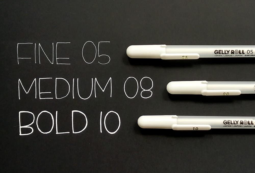 SAKURA Gelly Roll White Gel Pens SAKURA Gelly Roll White Gel Pens