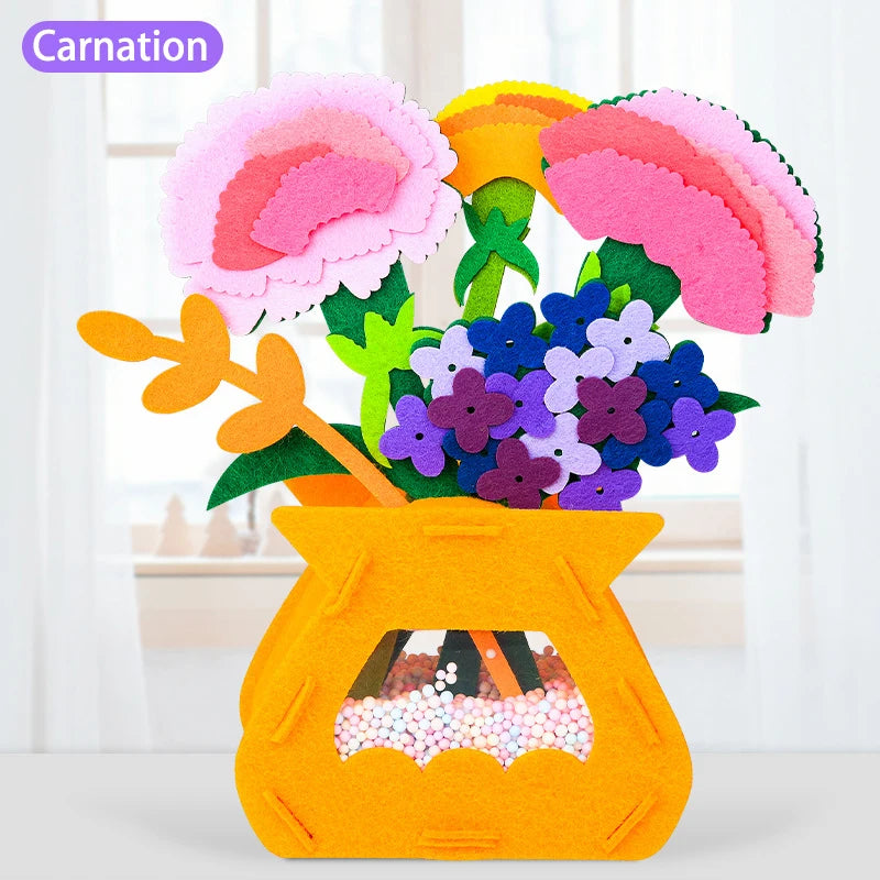 Montessori DIY Felt Flower Craft Kit Montessori DIY Felt Flower Craft Kit