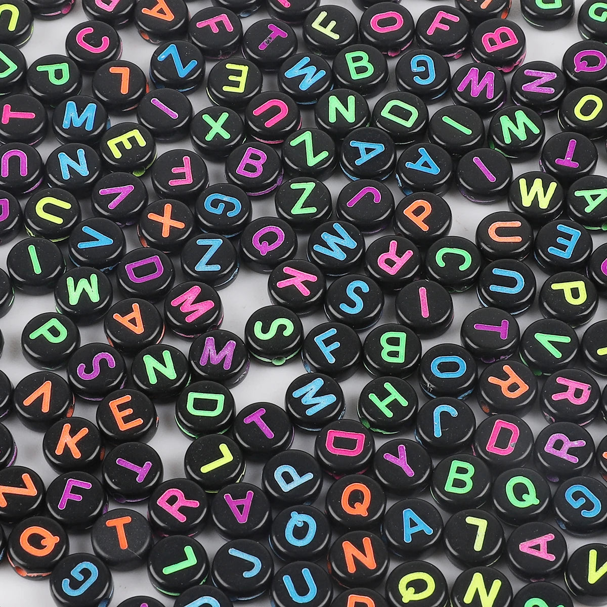 7mm Alphabet Acrylic Beads – 100pcs Kit 7mm Alphabet Acrylic Beads – 100pcs Kit