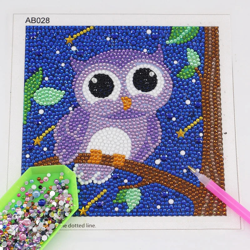 Kids 5D Diamond Art Painting Kit – Animal Design Kids 5D Diamond Art Painting Kit – Animal Design