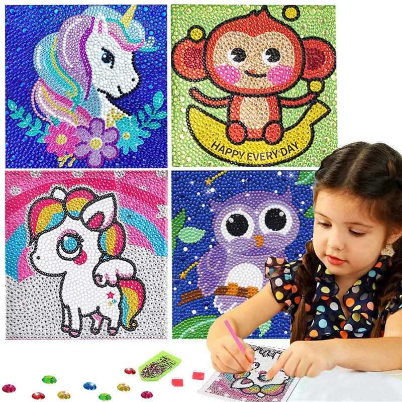 Kids 5D Diamond Art Painting Kit – Animal Design Kids 5D Diamond Art Painting Kit – Animal Design