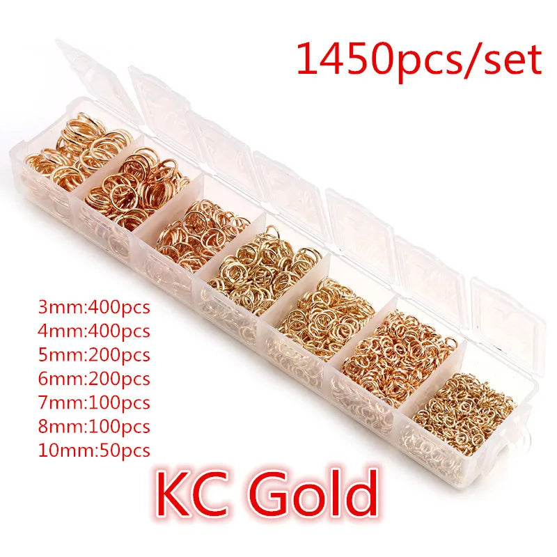 Multi-Size Open Jump Rings Set – 8 Colors, 3-10mm Multi-Size Open Jump Rings Set – 8 Colors, 3-10mm