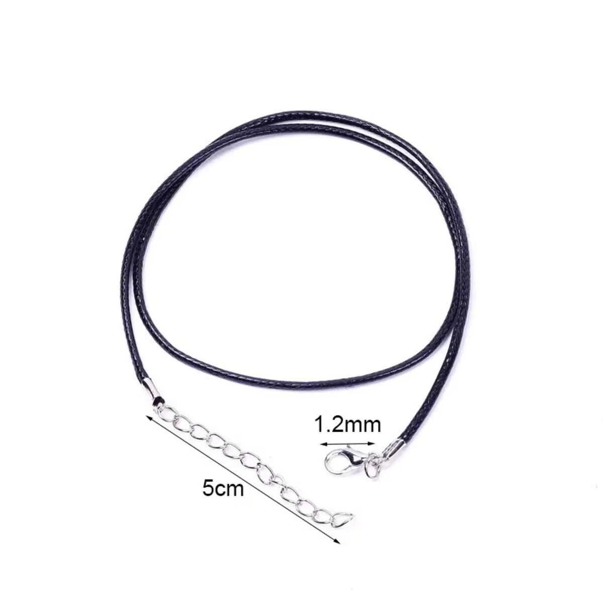 20pcs Waxed Cord Necklaces – 1.5/2mm with Lobster Clasps (45–60cm)