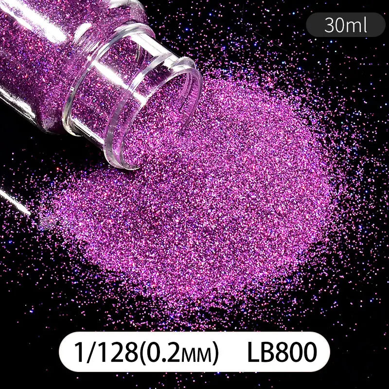 30ml Holographic Glitter For Epoxy Resin Filling Laser Gold Silver Fine Powder Loose Sequins Silicone Mold Tumbler Art DIY Craft