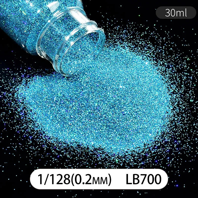 30ml Holographic Glitter For Epoxy Resin Filling Laser Gold Silver Fine Powder Loose Sequins Silicone Mold Tumbler Art DIY Craft