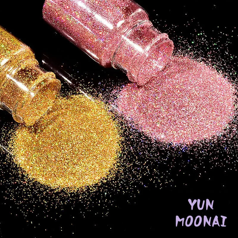 30ml Holographic Glitter For Epoxy Resin Filling Laser Gold Silver Fine Powder Loose Sequins Silicone Mold Tumbler Art DIY Craft