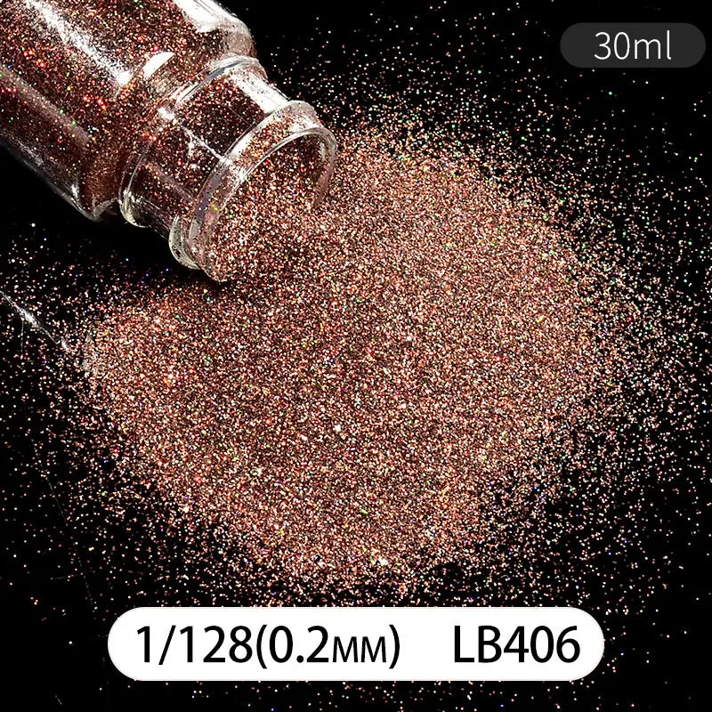 30ml Holographic Glitter For Epoxy Resin Filling Laser Gold Silver Fine Powder Loose Sequins Silicone Mold Tumbler Art DIY Craft
