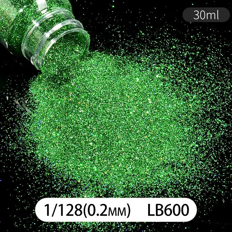 30ml Holographic Glitter For Epoxy Resin Filling Laser Gold Silver Fine Powder Loose Sequins Silicone Mold Tumbler Art DIY Craft