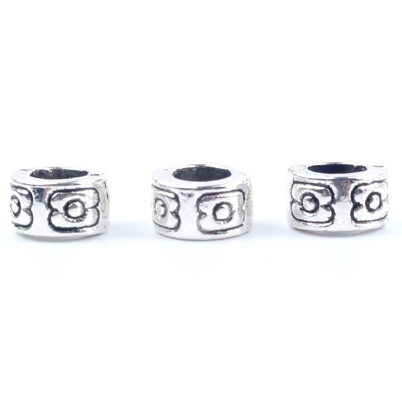 50pcs Gold Rhinestone Spacer Beads