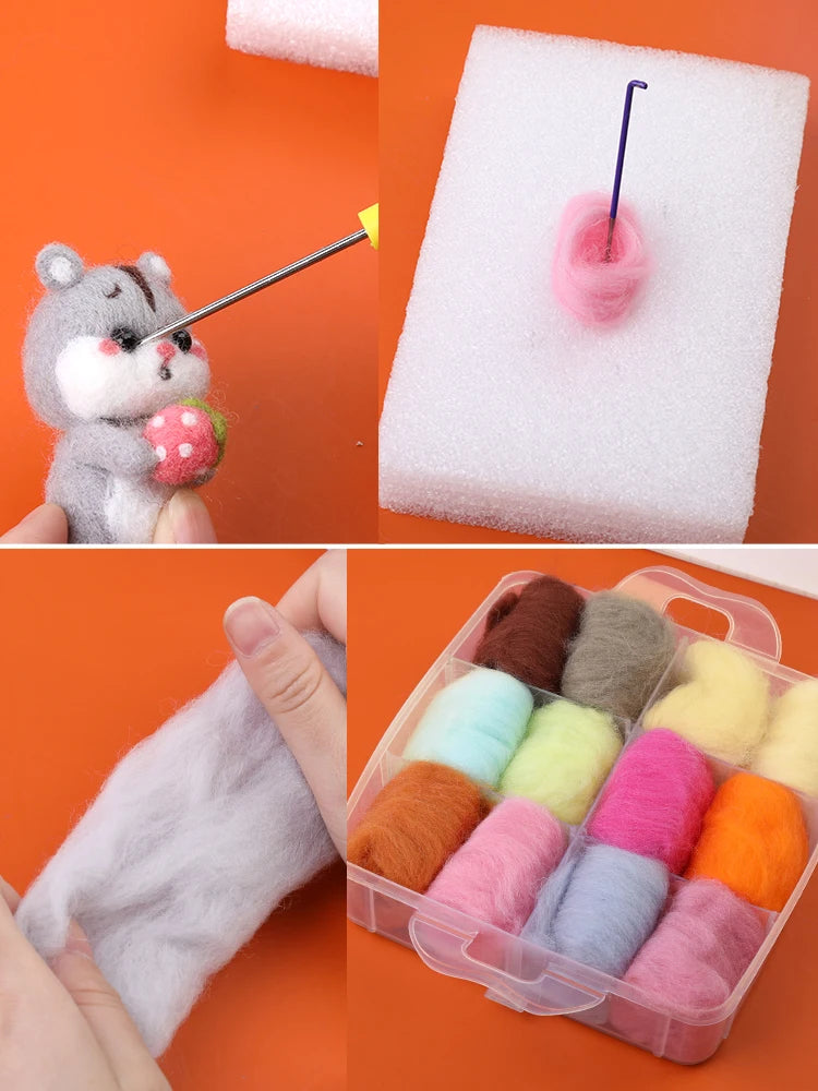 MIUSIE Wool Felting Craft Kit