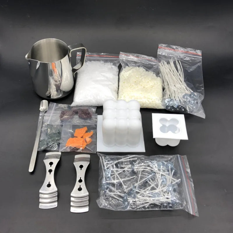 DIY Candle Making Kit with Pouring Pot &amp; Wicks