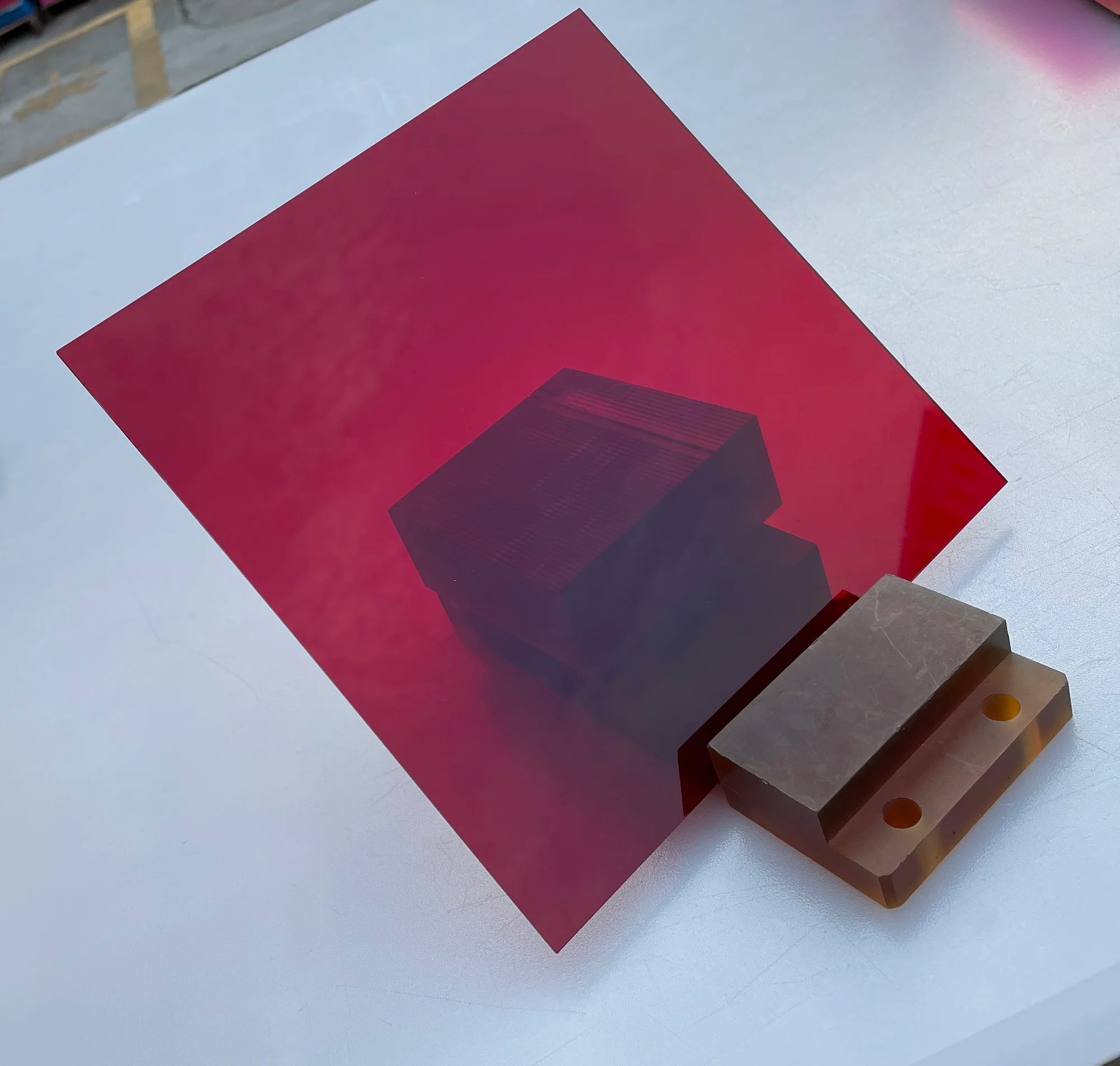 3mm Dark Red Cast Acrylic Sheet