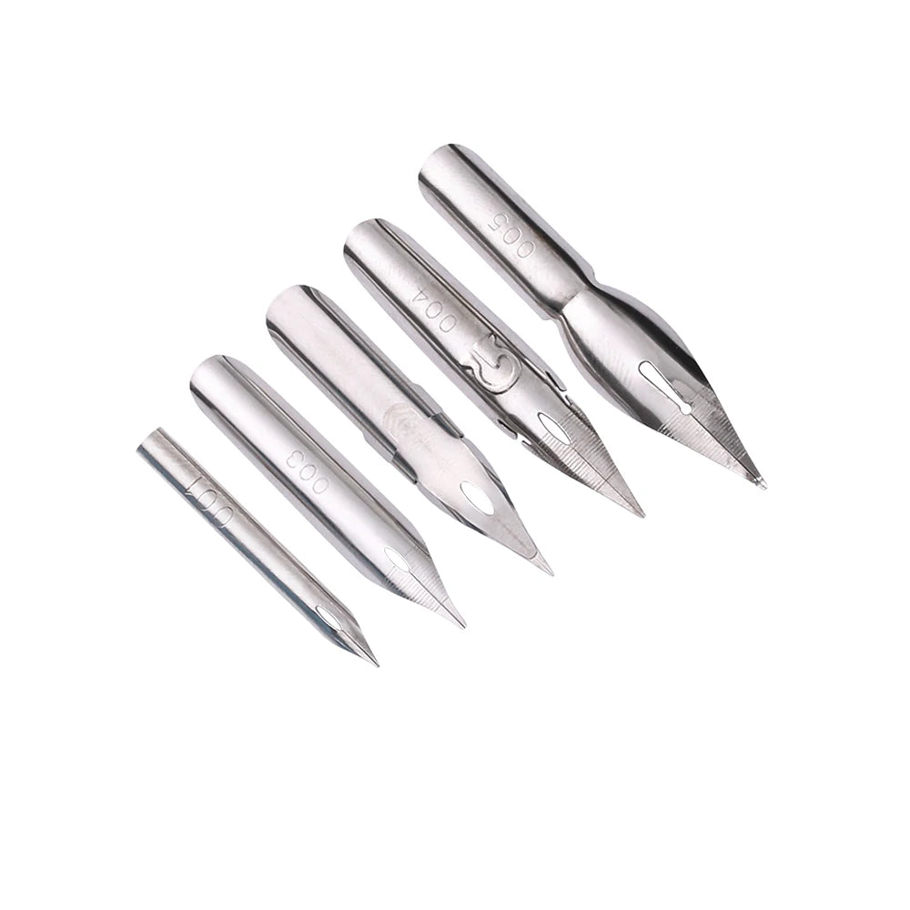 Manga Dip Pen Set – 5 Nibs, 2 Holders &amp; Eraser for Drawing &amp; Calligraphy
