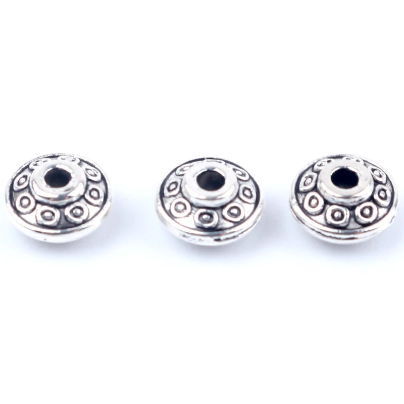 50pcs Gold Rhinestone Spacer Beads