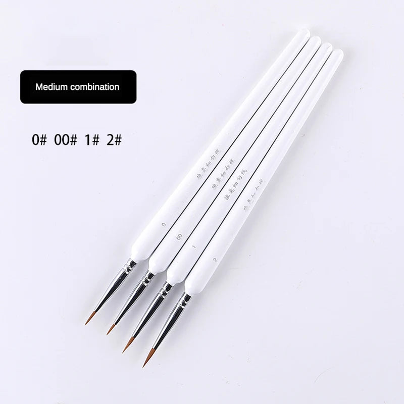 10-Piece Miniature Weasel Hair Detail Brush Set