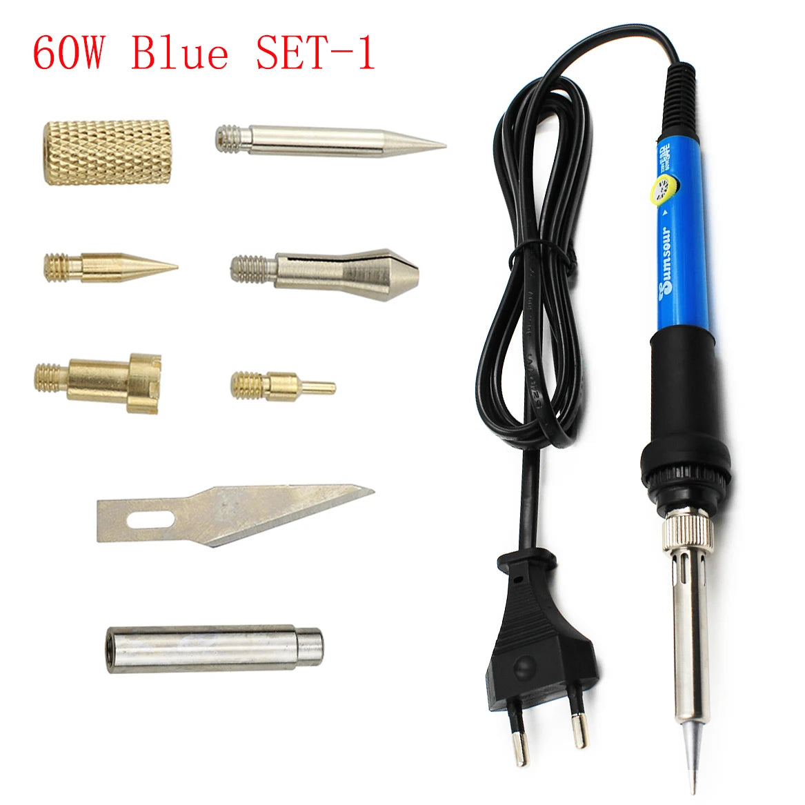 7-in-1 Wood Burning Kit – Adjustable Pyrography &amp; Carving Tool Set (60W/80W)