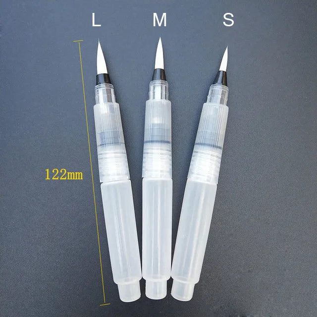 Refillable Water Brush Pen – Soft Tip for Watercolor &amp; Calligraphy