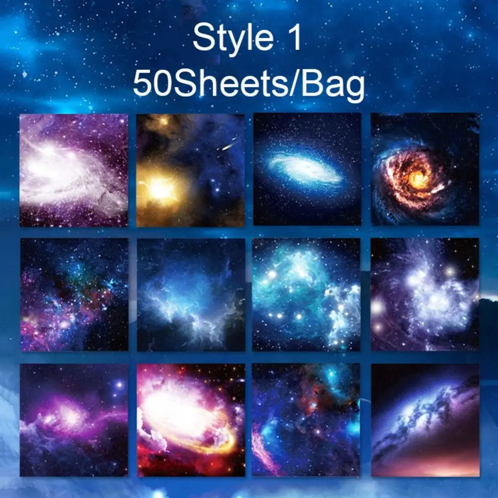 Square Star Sky Constellations Origami Paper – Double-sided