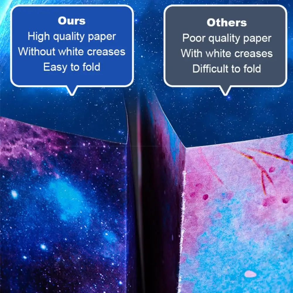 Square Star Sky Constellations Origami Paper – Double-sided