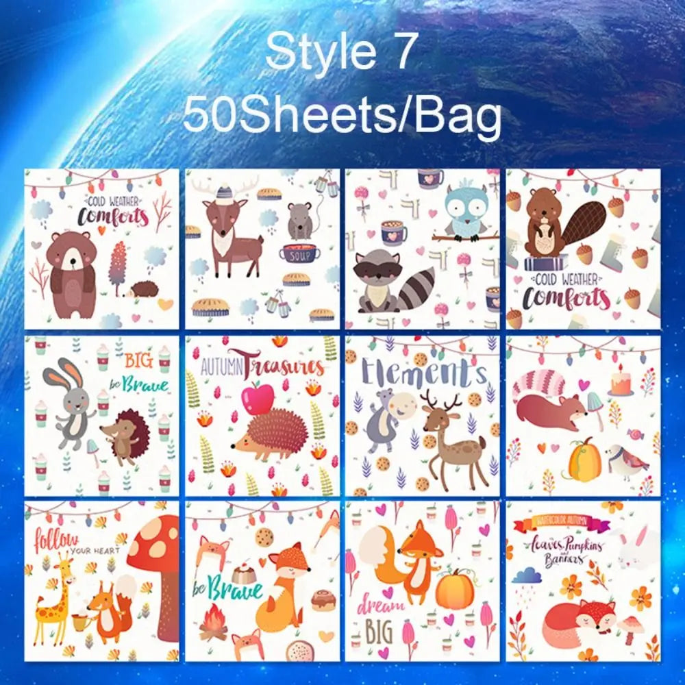 Square Star Sky Constellations Origami Paper – Double-sided