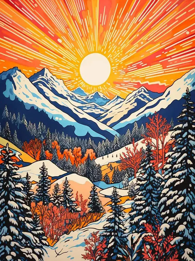 Huacan Sea Sunset Diamond Painting Kit – Full Drill Mosaic Set