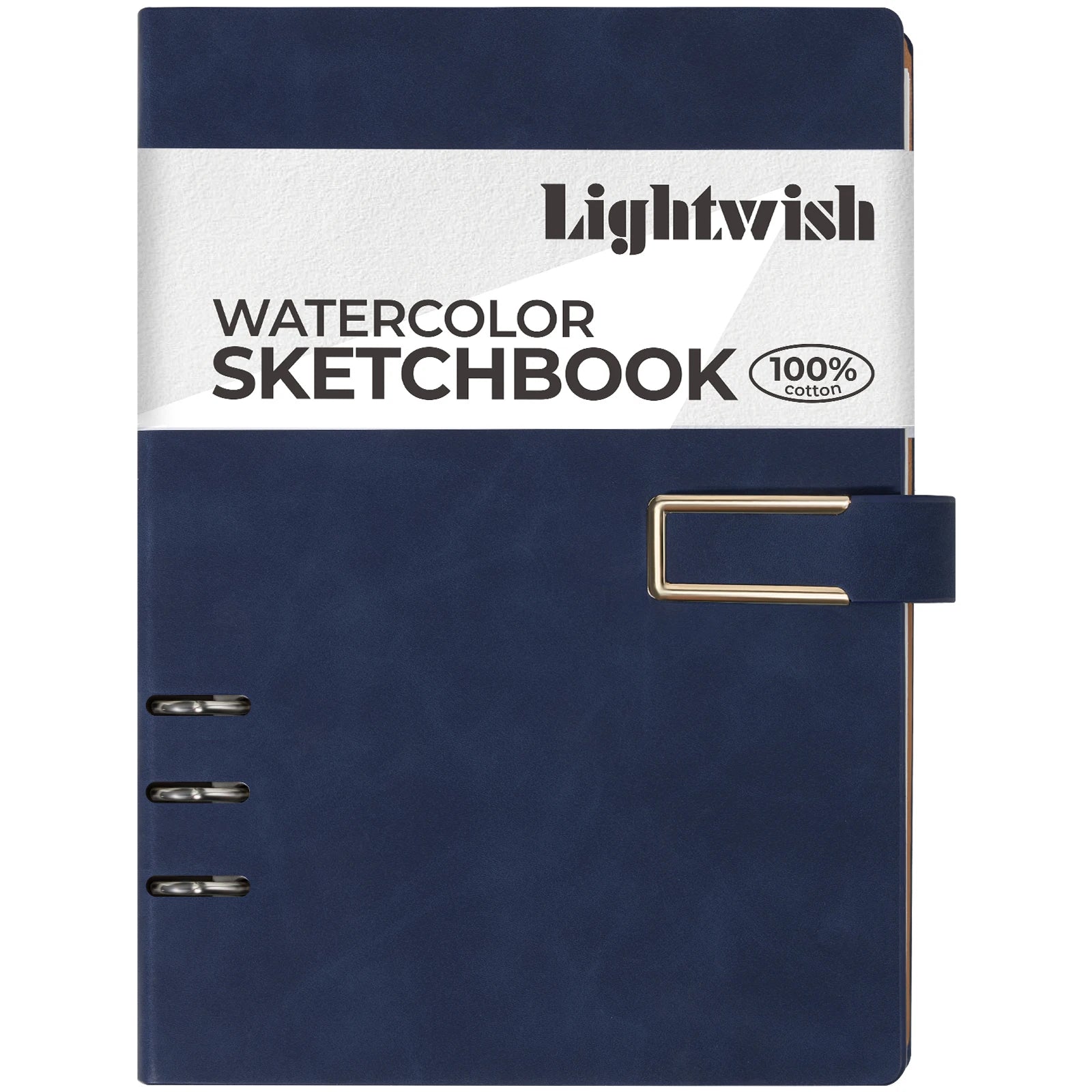 LIGHTWISH 100% Cotton Watercolor Sketchbook – 5.5x8.2", 600gsm, 12 Sheets