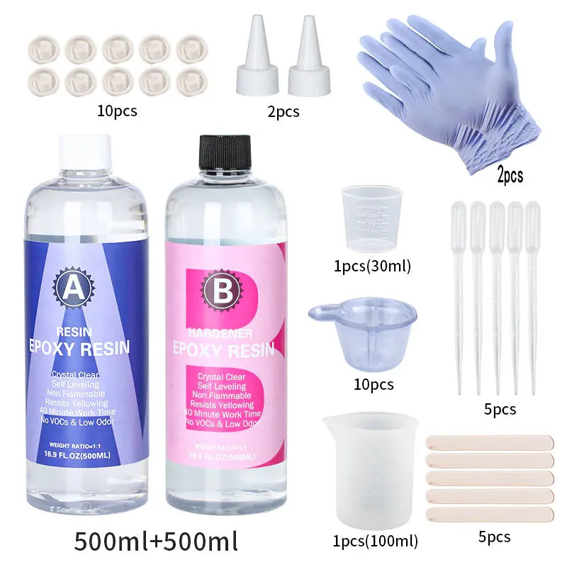 Crystal Clear 1:1 Epoxy Resin Kit for Art &amp; Jewelry