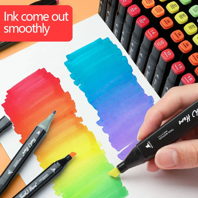 24–168 Color Brush Marker Pen Set – Manga &amp; Art Supplies
