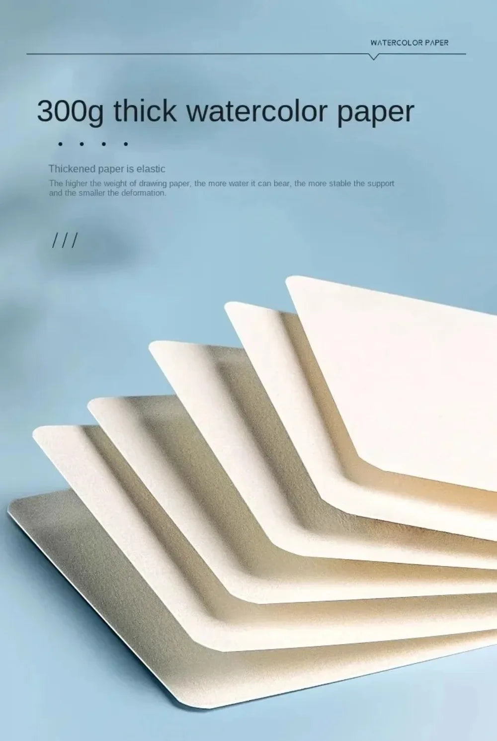 50pcs Blank Watercolor Paper Cards