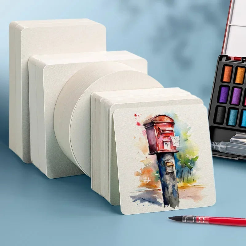 50pcs Blank Watercolor Paper Cards