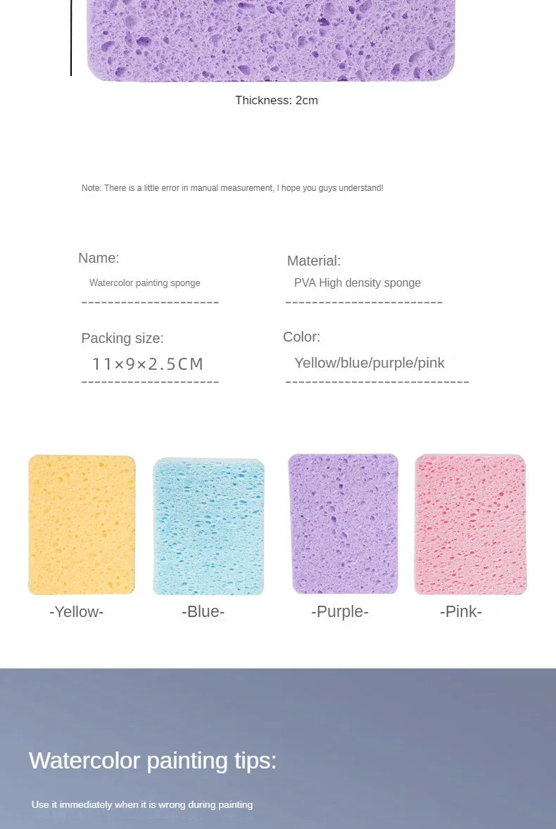 Watercolor Painting Sponge – Strong Absorption Art Tool