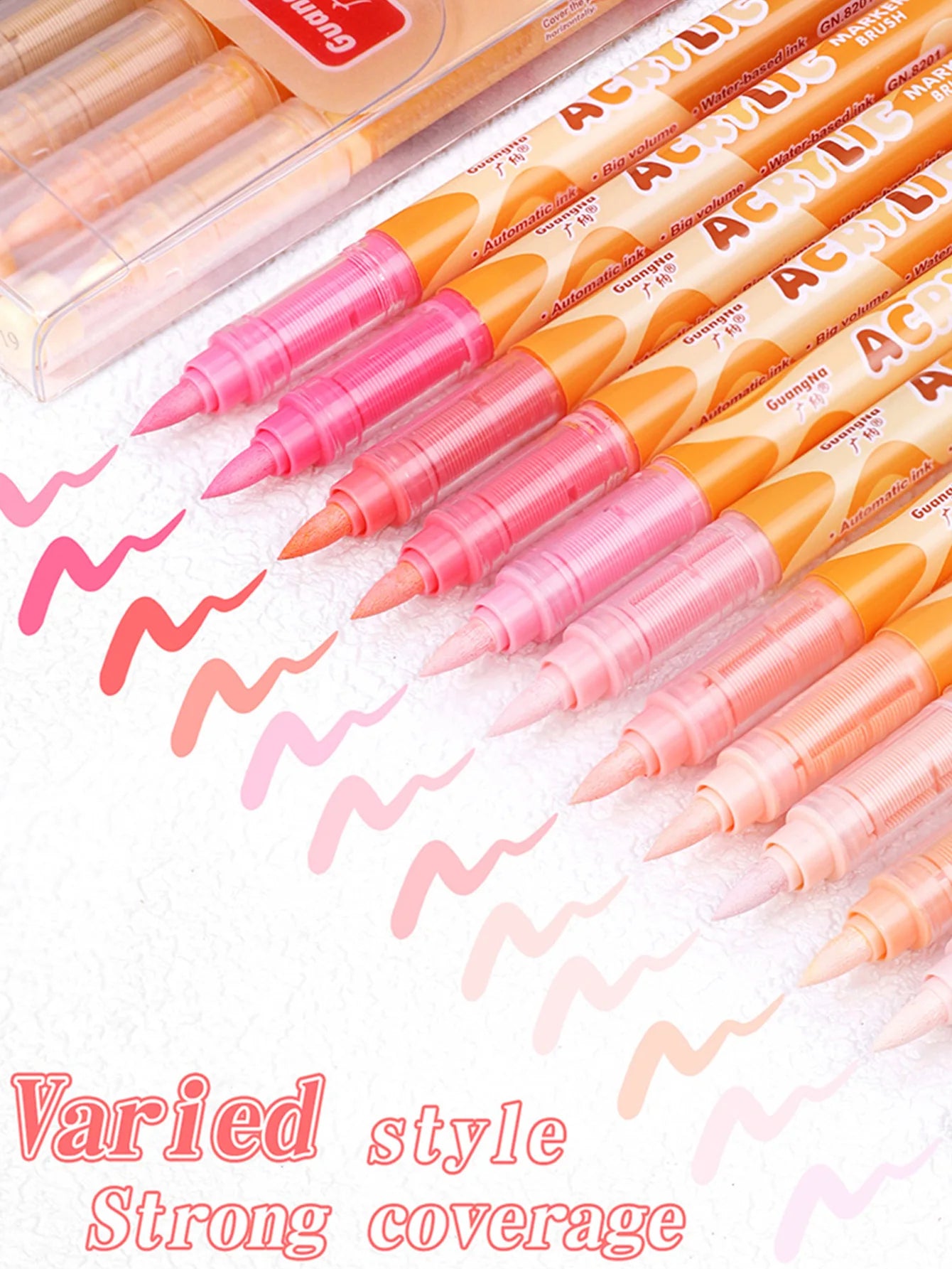 GuangNa Acrylic Paint Markers 12-72 Colors Set