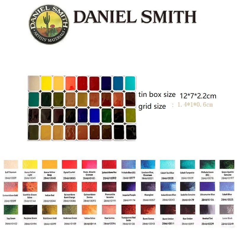 Daniel Smith Mineral Solid Watercolor Set (12–36 Colors)