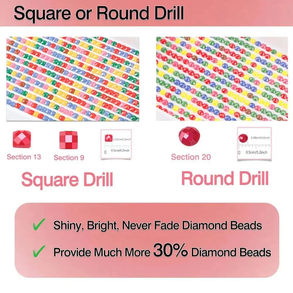Huacan Sea Sunset Diamond Painting Kit – Full Drill Mosaic Set