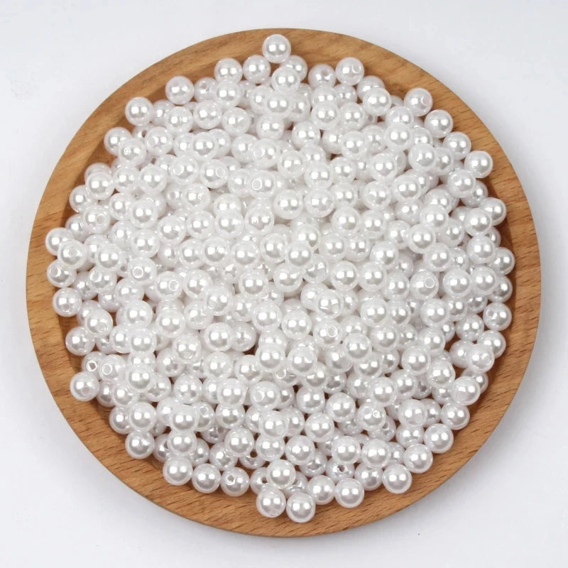 Acrylic Garment Pearl Beads – 3–30mm with Hole