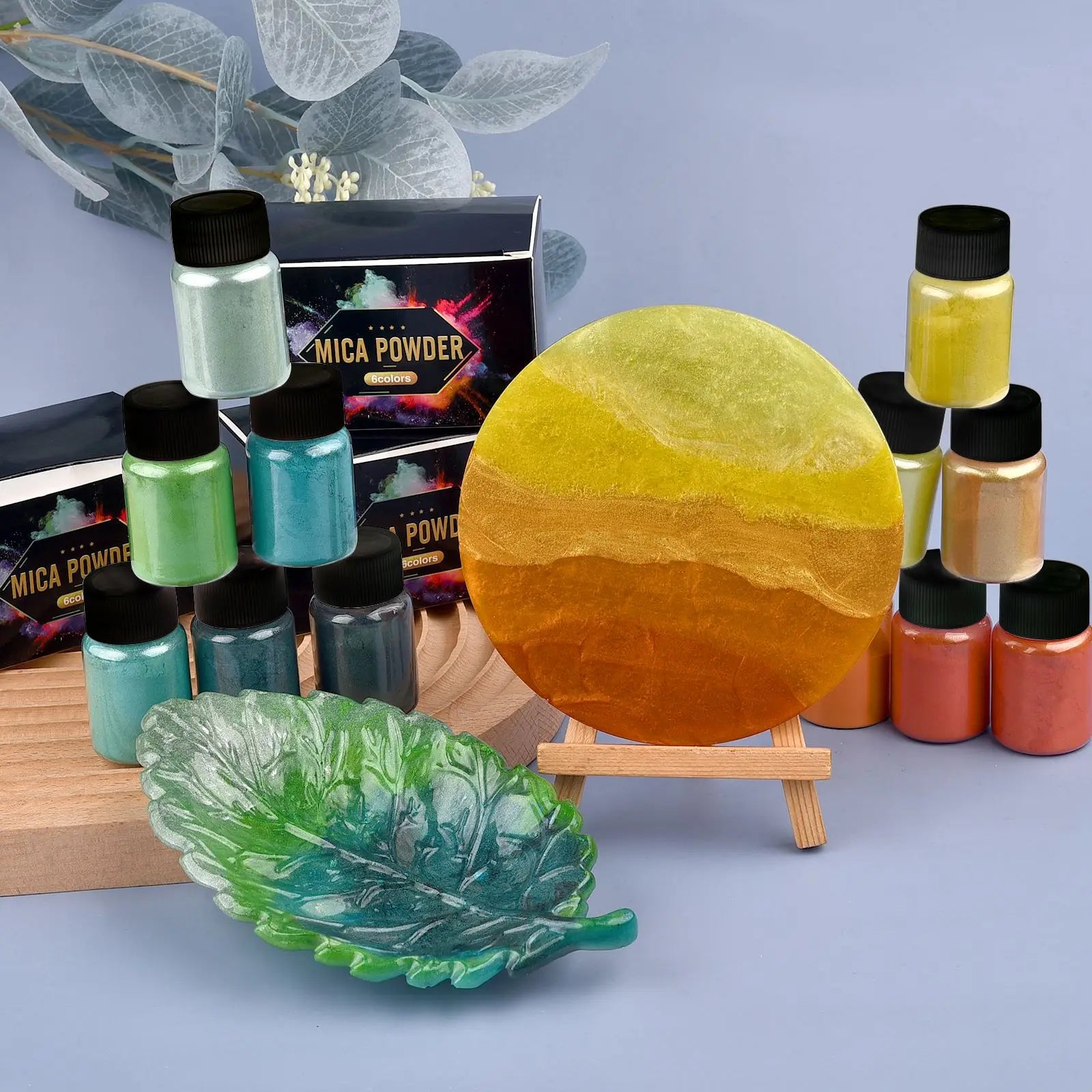 6-Color Pearl Powder Pigment Set for Resin