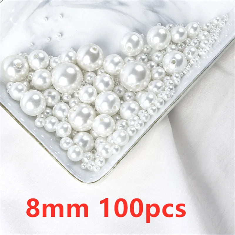 500pcs Imitation Pearl Beads – 3/4/6/8/10mm