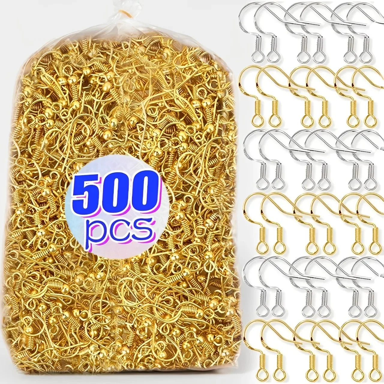 Stainless Steel Earring Hooks – 100/500pcs